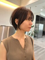 ビューエヒメ(VIEW EHIME)&nbsp;大人ラフウェーブ20代30代40代ボブブラウンスウィングショート