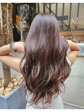 サーティーン(THIRTEEN) ブリーチ無し☆HUEカラーでダメージ減!ブラウン艶カラー【30代】
