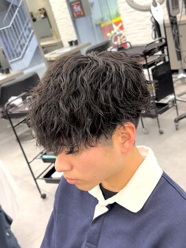 オーバルバイアピッシュ(OVARL by apish) 縦落ちツイストスパイラルメンズパーマ波巻きツイスパ