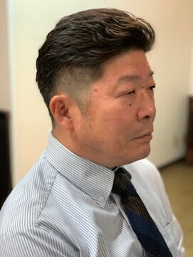 ワンワンオー バーバーショップ 博多店(@110 BARBER SHOP) 爽やかツーブロックスタイル