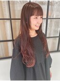 ロングレイヤー×カシスピンク