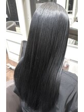 ユニヘアデザイン 徳島店(Uni. hair design) 透明感ダークグレージュ×艶髪ストレート