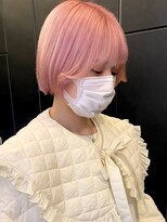 ゲーム 原宿店(GAME)&nbsp;ダブルカラーピンクベージュケアブリーチハイトーン髪質改善