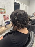 レディースゆるふわボブパーマ