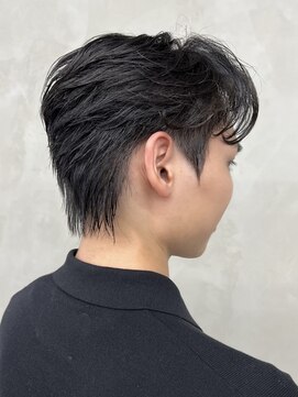 ニコ トウキョウ 渋谷(nico TOKYO) メンズセンターパートニュアンスパーマ毛流れ縮毛矯正刈り上げ