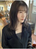 グレージュカラー×レイヤーカット