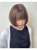 顔周りレイヤーボブ