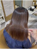 暗めカラー/ボブ顔周り/前髪/レイヤー/髪質改善/縮毛矯正/北千住