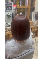 スタジオ アルファプラス 日暮里店(studio α+)&nbsp;カラーボブショートハイライト白髪ぼかし日暮里上野