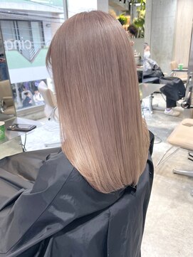 サンクプロジェクト(cinq PROJECT) 原宿韓国顔まわりミルクティーベージュミルクティーグレージュ