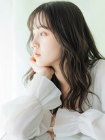 デバイス バイ フレイムス 越谷(DEVICE by Frames)&nbsp;大人可愛いウェーブロング20代30代40代前髪あり透明感カラー越谷