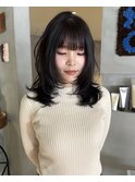 冬カラーイメチェン◎韓国レイヤーくびれ20代30代