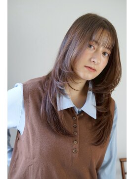 パール(PearL) 【PearL】艶髪ストレート/レイヤー/髪質改善/オリーブベージュ