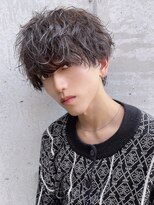 ロンドソル 四日市(Lond Sol) men's/メンズツイストスパイラルパーマ/ナチュラルアップバング