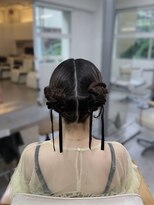 ヘアー アレス(hair ales)&nbsp;ボブでもできるツインお団子