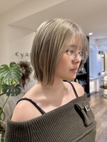 シアン ヘア デザイン(cyan hair design)&nbsp;【cyan】ミルクティーグレージュ
