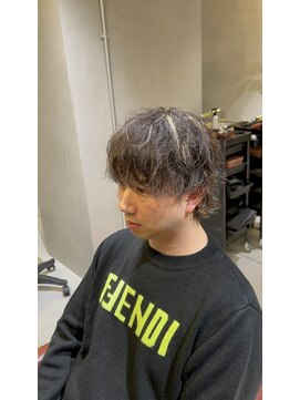 クロワ(croix) 【メンズ】ハイライト×ふるふわパーマ