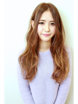 ヘアメイク イズム(HAIR MAKE ism) 【ism 千葉】ナチュラルウェーブ×ライトブラウン×ロング