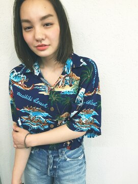 オルセン(OLSEN) 【BALLOON HAIR】ストレート×アロハシャツ