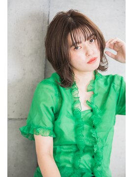 ヴァンクシー バイ ルナ(VANKCY by Luna) グレージュ/ひし形シルエット/暗髪/大人かわいい/大人ボブ