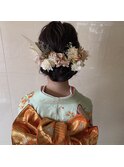 【kicca】ドライフラワー×振袖ヘア
