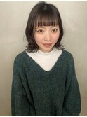 透明感グレージュカラー