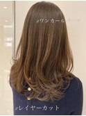 tomo前髪アンブレラカラーこなれミディイメチェンウェーブパーマ
