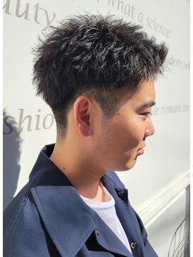 六本木美容室 白金店 ベリーショート/スパイキーショート/グリース/ツーブロック/黒髪