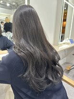 ソヨン 名古屋店(SOYON) 黒髪/グレーベージュ/レイヤーロング/前髪パーマ/髪質改善