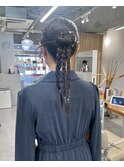【hinari】#カチモリヘア #成人式ヘアアレンジ