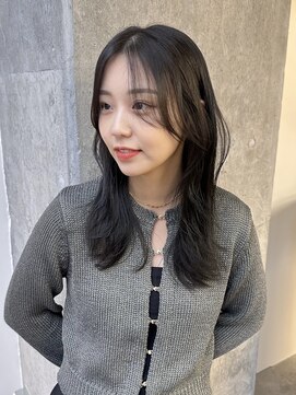 ミリ(mm) レイヤーカット オリーブベージュ カラー 韓国 髪質改善 仙台