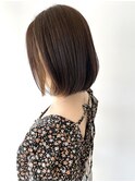 【結べる】手入れ楽ちんボブ_グレージュ☆