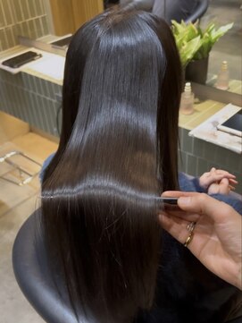 アンフィニー 仙台(ANFINI) 髪質改善縮毛矯正レイヤー似合わせカットフェミニンロング