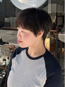 キャンバス 川崎(canvas.) コンパクトショート ナチュラルブラック 【窪田】/川崎/髪質改善