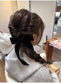 編みおろしアレンジ