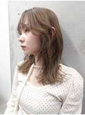 ベージュカラー/透明感カラー/ブリーチカラー○レイヤーカット