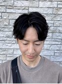 フェザーパーマ　ツーブロック　20代30代