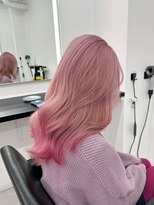 エゴ 池袋(EGO) ホワイトピンクエンドカラーピンク