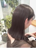 乾かすだけでキマる髪/ツヤ髪ケアカラーボブ