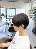 丸みショート ハンサムショート 小顔ショート 髪質改善カラー