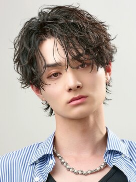 オーシャントーキョー 原宿(OCEAN TOKYO) 波巻きパーマメンズツイストスパイラルパーマセンターパート