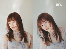 エン(en.)の雰囲気（顔周りカット/Aujua/ベージュカラー/暖色カラー/ハイライト/銀座）