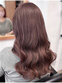 白髪ぼかし×バイオレットブラウン