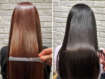 リビング 元住吉店(LiVing)の写真/極上の¨新¨髪質改善体験☆エアンス質感再整とコアミートリートメントで癖毛を抑制し,本当のうるツヤ髪へ!