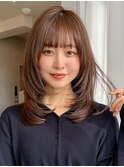 ハッシュカットミディアムレイヤーカット髪質改善トリートメント