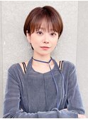 ハンサムショート/丸みショートボブ/20代30代40代50代/顔周り