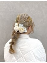 エニル 春日部店(enil) ◎編みおろしヘアアレンジ×金箔【卒業式・成人式・前撮り】◎