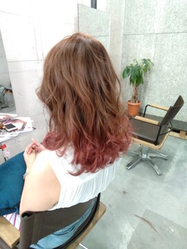 テラ(terra) ベージュからピンクへのグラデーションカラー☆