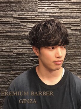 プレミアムバーバー 銀座店(PREMIUM BARBER produce by HIRO GINZA) ツーブロックマッシュ