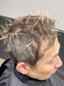 解説 白髪隠しメッシュビジネスカジュアル刈り上げ短髪 L ポルテオム Porte Homme のヘアカタログ ホットペッパービューティー